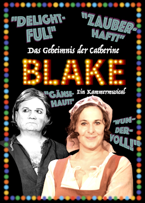 Plakat: "Das Geheimnis der Catherine Blake", Kate frontal, William blickt nach links oben